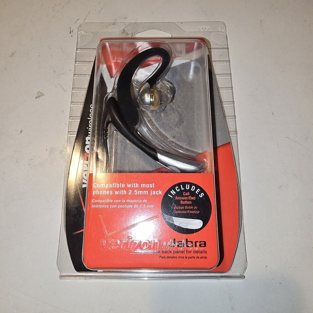Verizon Wireless Jabra Universal EarWave Boom Headset for Cell Phones 2.5mm NIB